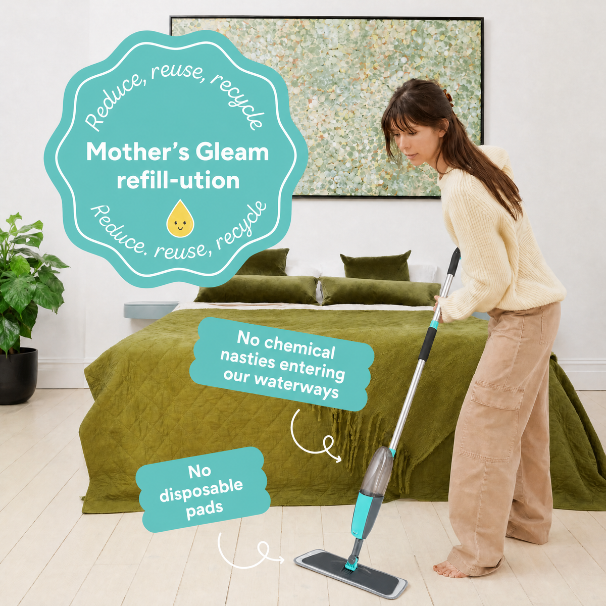 Spray Mop & Mop Pads 5pk