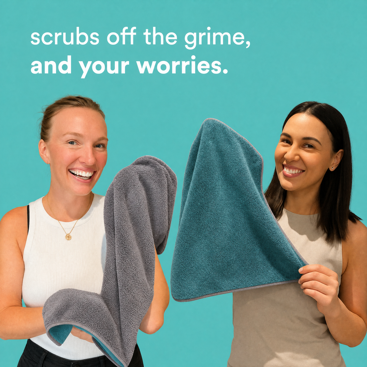 Two-Sided Microfiber Cloth XXL - Streak-Free Cleaning With Just Water