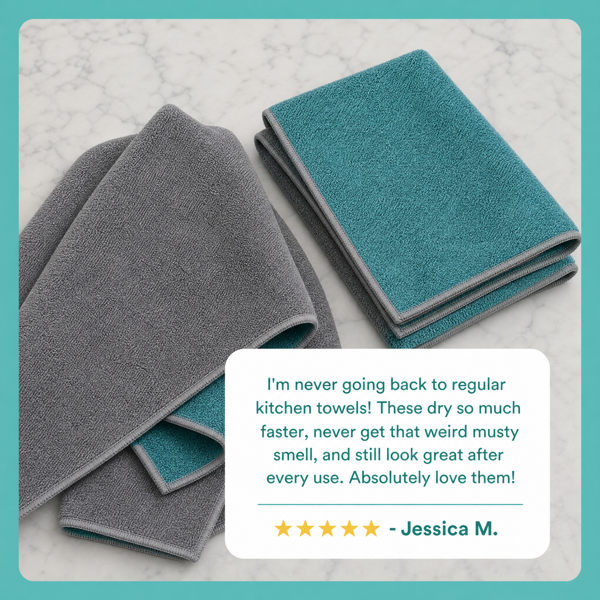 Two-Sided Microfiber Cloth XXL - Streak-Free Cleaning With Just Water