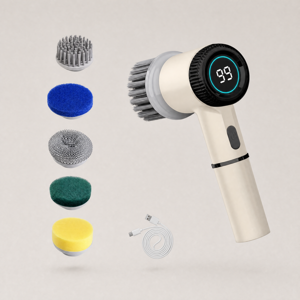 Cordless Spin Scrubber + 5 heads