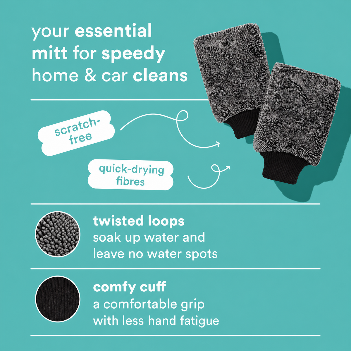 Microfiber Cleaning Mitt